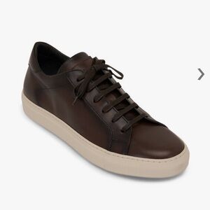 TO BOOT NEW YORK men 
Pescara Dark Brown Leather Sneaker
$425 Sz 12 gently used